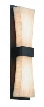  ADS051914LAJUDES-JT - Aberdeen LED Sconce - Espresso Finish - Jute Shade