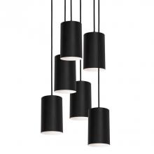  TYKP04MBBKRND6 - Tyke 24'' 6 Light Round Pendant - BK