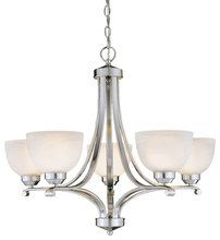  1425-84 - 5 LIGHT CHANDELIER