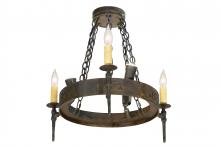  112811 - 27" Wide Warwick 6 Light Chandelier