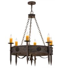  115167 - 36"W Calandra 6 LT Chandelier