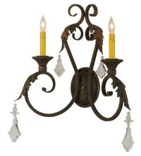  116398 - 19"W Josephine 2 LT Wall Sconce