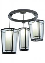  128480 - 74"W Cilindro Tapered 3 LT Cascading Pendant