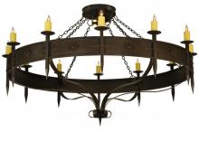  131478 - 72" Wide Warwick 12 LT W/Downlights Chandelier