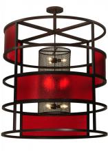  132816 - 48"W Tavern Red Block Pendant