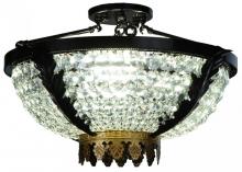  133099 - 20" Wide Chrisanne Crystal Flushmount