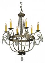  133148 - 28.5"W Antonia 6 LT Crystal Chandelier