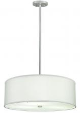  136160 - 24"W Cilindro White Trilam Textrene Pendant