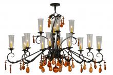  136485 - 62" Long Windsor 14 Light Oblong Chandelier