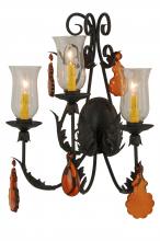  137195 - 18"W French Elegance 3 LT Wall Sconce