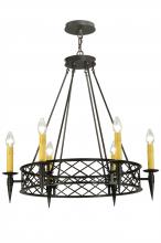  139014 - 33" Wide Topridge 6 LT Chandelier