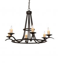  141829 - 36" Wide Octavia 6 Light Chandelier