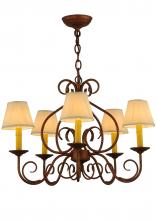  142077 - 26" Wide Jenna 5 Light Chandelier