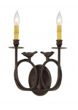  146495 - 12" Wide Ornith 2 Light Wall Sconce