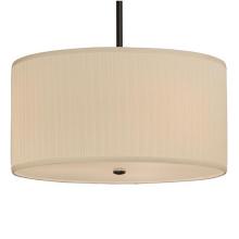  147915 - 24"W Cilindro Mushroom Pleated Textrene Pendant