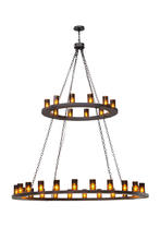  151692 - 72"W Loxley 36 LT Two Tier Chandelier