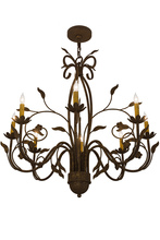  162407 - 36"W Bordeaux 8 LT Chandelier