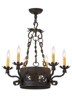  162507 - 24"W Dragone 6 LT Chandelier