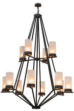  162559 - 60"W Galen 12 LT Two Tier Chandelier