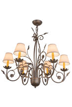  165072 - 31"W Bordeaux 6 LT Chandelier