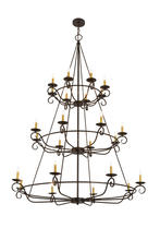  166524 - 60"W Estrella 24 LT Three Tier Chandelier