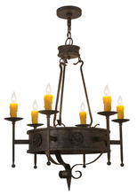  167204 - 30"W Lorenzo 6 LT Chandelier