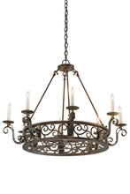  174068 - 36"W Delano 8 LT Chandelier