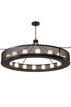  179911 - 78"W Loxley Golpe 16 LT Chandelier