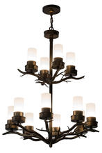  181607 - 30"W Winter Solstice 12 LT Chandelier