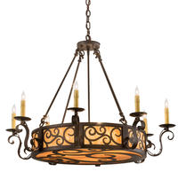  194319 - 36"W Delano 8 LT Chandelier