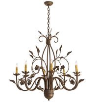  195821 - 36" Wide Bordeaux 8 LT Chandelier