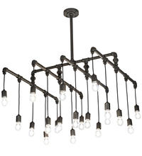  201071 - 36" Square PipeDream Alva 20 Light Cascading Pendant