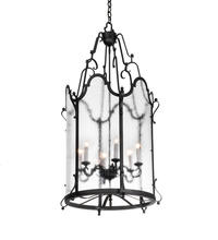  221434 - 24" Wide Dubrek 6 Light Foyer Lantern