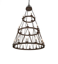  233991 - 54" Wide Lakeshore 21 Light Three Tier Chandelier