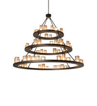  238892 - 72" Wide Loxley Shelburne 3 Tier Chandelier