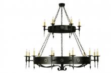  51056 - 64" Wide Warwick 18 Light Two Tier Chandelier