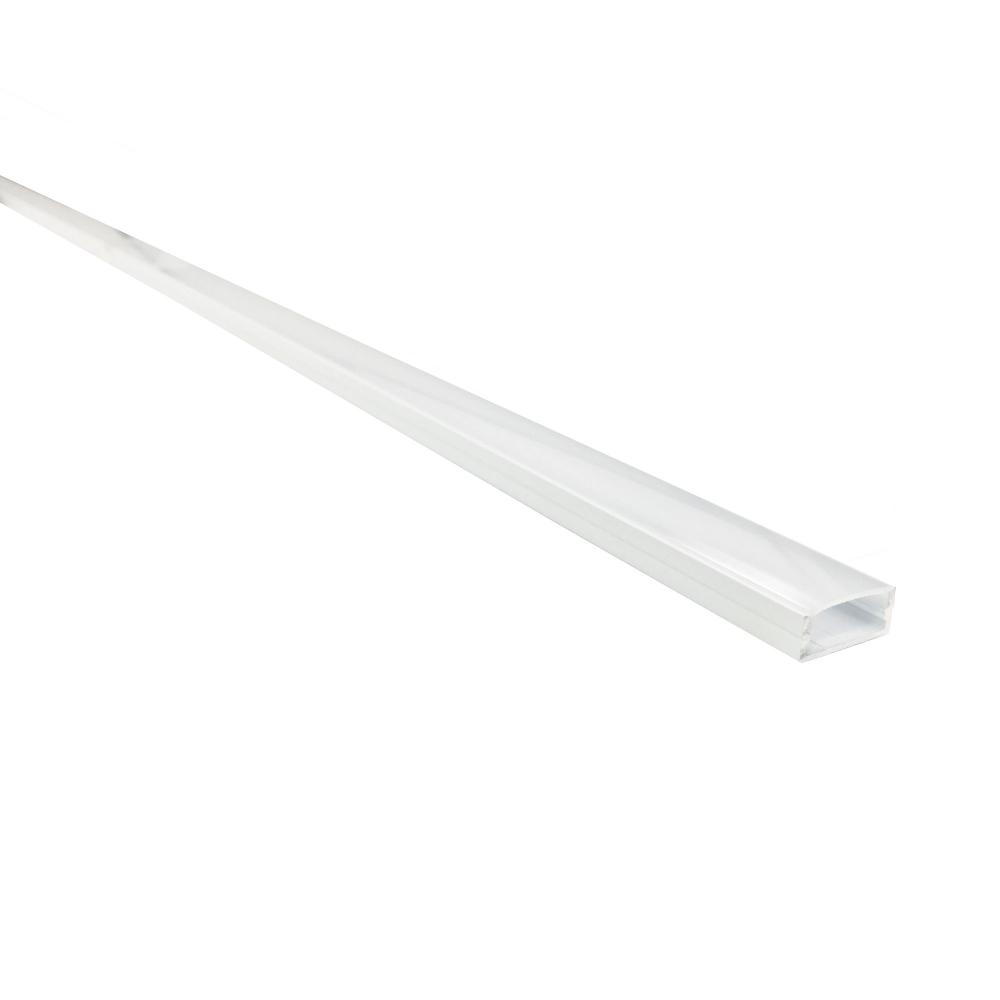 4-ft Shallow Channel, White (Plastic Diffuser and End Caps Included)