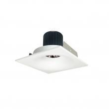  NIO-4SNB35QMPW - 4" Iolite LED Square Bullnose, 10-Degree Optic, 800lm / 12W, 3500K, Matte Powder White Finish