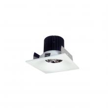  NIOB-2SNB40QMPW - 2" Iolite LED Square Bullnose, 10-Degree Optic, 800lm / 12W, 4000K, Matte Powder White Finish