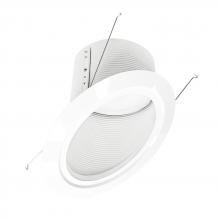  NLRS-6S12L127W - 6" Super Sloped LED Retrofit Baffle, 1200lm / 16W, 2700K, White Baffle / White Flange