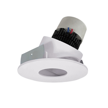  NPR-4RPHA40XWW - 4" Pearl LED Round Adjustable Pinhole Retrofit, 1000lm / 12W, 4000K, White Pinhole / White