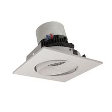  NPR-4SC27XWW - 4" Pearl LED Square Adjustable Cone Retrofit, 1000lm / 12W, 2700K, White Reflector / White