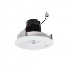  NPRLV-4RC40XMPW - 4" Pearl Low Voltage LED Round Adjustable Cone Retrofit, 1200lm / 11W, 4000K, Matte Powder White