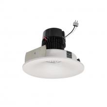  NPRLV-4RNB27XWW - 4" Pearl Low Voltage LED Round Bullnose Retrofit, 1200lm / 11W, 2700K, White Finish