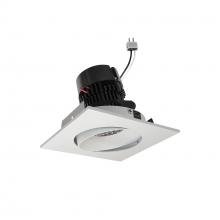  NPRLV-4SC35XMPW - 4" Pearl Low Voltage LED Square Adjustable Cone Retrofit, 1200lm / 11W, 3500K, Matte Powder