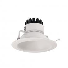  NRM3-61L230NWW - 6" Marquise III Round Open Reflector, 1500lm, 3000K, Narrow Flood Optic, White Reflector/White