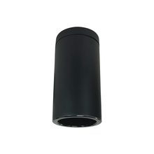  NYLS3-6S1L240NP01BBB - 6" Sapphire III Surface Mount Black Cylinder, Black Reflector/Black Flange, 120V; Phase Dimming,