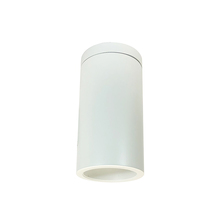  NYLS3-6S1L230NC12WWW - 6" Sapphire III Surface Mount White Cylinder, Matte Powder White Reflector/Matte Powder White