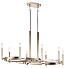  52429PN - Oval Chandelier 8Lt