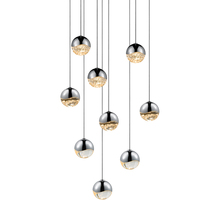  2916.01-SML - 9-Light Round Small LED Pendant